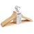 Aufhänger-Set Kipit 79419 Braun Holz Metall 44,5 x 1,2 x 23 cm (8 Stück)