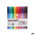 Kugelschreiber-Set Pincello 478 Gelb Blau Rot grün Bunt Orange (12 Stück)