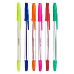 Kugelschreiber-Set Pincello 492 Gelb Blau Rot grün Bunt Orange (12 Stück)