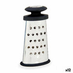 Reibe Kinvara Schwarz Silberfarben Silber Edelstahl TPR 9 x 15,5 x 4,2 cm 8,2 x 15,5 x 4,2 cm (12 Stück)