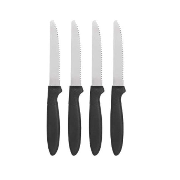 Messerset Kinvara Schwarz Silberfarben Edelstahl Kunststoff 19,5 cm 12,5 x 26,2 x 1 cm (12 Stück)