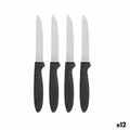 Messerset Kinvara Schwarz Silberfarben Edelstahl Kunststoff 19,5 cm 12,5 x 26,2 x 1 cm (12 Stück)