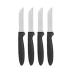 Schälmesserset Kinvara Schwarz Silberfarben Edelstahl Polypropylen Kunststoff 17,2 cm 12,5 x 26,2 x 1 cm (12 Stück)