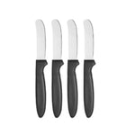 Messerset Kinvara Schwarz Silberfarben Edelstahl Kunststoff 17 cm 12,5 x 26,2 x 1 cm (12 Stück)