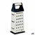 Reibe Kinvara Schwarz Silberfarben Silber Edelstahl ABS TPR 9,5 x 21,5 x 6,7 cm 9,5 x 22,5 x 6,7 cm (12 Stück)