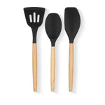 Küchenutensilien Set Kinvara Holz Silikon 20 x 32 x 4 cm 20 x 37 x 3,5 cm (6 Stück)