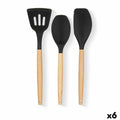 Küchenutensilien Set Kinvara Holz Silikon 20 x 32 x 4 cm 20 x 37 x 3,5 cm (6 Stück)