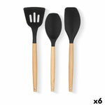 Küchenutensilien Set Kinvara Holz Silikon 20 x 32 x 4 cm 20 x 37 x 3,5 cm (6 Stück)
