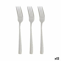 Gabel-Set Kinvara Silberfarben Edelstahl 2,5 x 21,3 x 0,3 cm 6 x 23 x 2,5 cm (12 Stück)