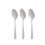 Löffel-Set Kinvara Silberfarben Edelstahl 21 x 4,5 x 2,5 cm 6 x 23 x 2,5 cm 4,3 x 20,8 x 0,3 cm (12 Stück)