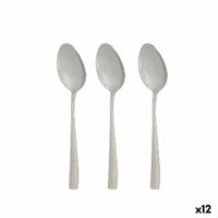 Löffel-Set Kinvara Silberfarben Edelstahl 21 x 4,5 x 2,5 cm 6 x 23 x 2,5 cm 4,3 x 20,8 x 0,3 cm (12 Stück)
