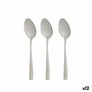 Löffel-Set Kinvara Silberfarben Edelstahl 21 x 4,5 x 2,5 cm 6 x 23 x 2,5 cm 4,3 x 20,8 x 0,3 cm (12 Stück)