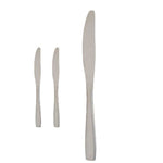Messerset Kinvara Silberfarben Edelstahl 55,5 x 2 x 0,5 cm 6 x 24,5 x 1 cm 2 x 22,5 x 0,3 cm (12 Stück)