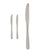Messerset Kinvara Silberfarben Edelstahl 55,5 x 2 x 0,5 cm 6 x 24,5 x 1 cm 2 x 22,5 x 0,3 cm (12 Stück)