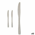 Messerset Kinvara Silberfarben Edelstahl 55,5 x 2 x 0,5 cm 6 x 24,5 x 1 cm 2 x 22,5 x 0,3 cm (12 Stück)