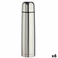 Thermosflasche Kinvara Silberfarben Metall 1 L (6 Stück)