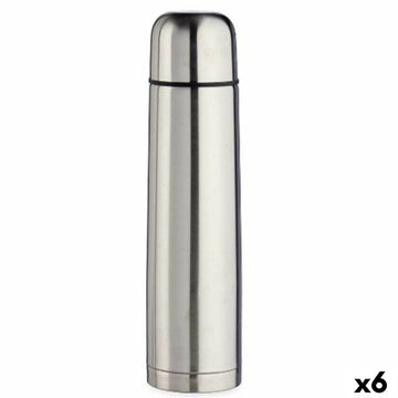Thermosflasche Kinvara Silberfarben Metall 1 L (6 Stück)
