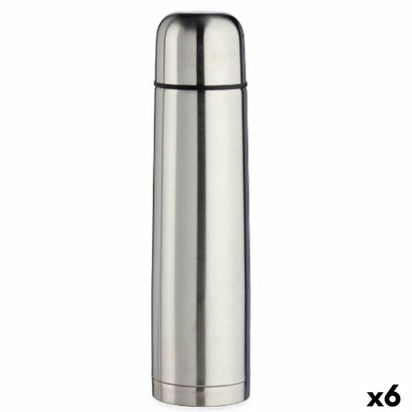 Thermosflasche Kinvara Silberfarben Metall 1 L (6 Stück)