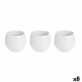 Blumentopfset Ibergarden ES0101221S3 Weiß Kunststoff 6,2 x 6,2 x 6,6 cm (8 Stück)