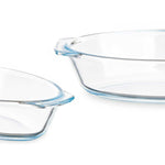 Kochschüssel Vivalto T7-07 T7-07 Durchsichtig Borosilikatglas 700 ml 23,6 x 5,3 x 13 cm Mit Griffen (18 Stück)