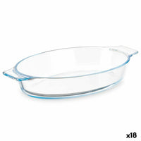 Kochschüssel Vivalto T7-08 T7-08 Durchsichtig Borosilikatglas 800 ml 27 x 4,5 x 15,8 cm Mit Griffen (18 Stück)