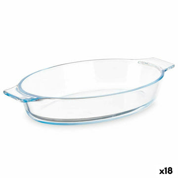 Kochschüssel Vivalto T7-08 T7-08 Durchsichtig Borosilikatglas 800 ml 27 x 4,5 x 15,8 cm Mit Griffen (18 Stück)