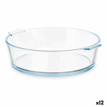 Kochschüssel Vivalto T11-16 T11-16 Durchsichtig Borosilikatglas 1,6 L 23 x 6 x 20 cm 23 x 6 x 21 cm Mit Griffen (12 Stück)