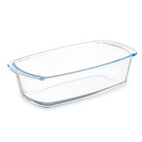 Kochschüssel Vivalto T12-18 T12-18 Durchsichtig Borosilikatglas 1,6 L 27 x 7,2 x 14 cm Mit Griffen (12 Stück)