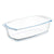 Kochschüssel Vivalto T12-18 T12-18 Durchsichtig Borosilikatglas 1,6 L 27 x 7,2 x 14 cm Mit Griffen (12 Stück)