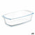 Kochschüssel Vivalto T12-18 T12-18 Durchsichtig Borosilikatglas 1,6 L 27 x 7,2 x 14 cm Mit Griffen (12 Stück)