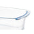 Kochschüssel Vivalto T12-18 T12-18 Durchsichtig Borosilikatglas 1,6 L 27 x 7,2 x 14 cm Mit Griffen (12 Stück)