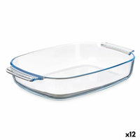 Kochschüssel Vivalto T3-20 T3-20 Durchsichtig Borosilikatglas 2 L 2L 30,2 x 6 x 19,6 cm 34,5 x 6,4 x 22,5 cm Mit Griffen (12 Stü