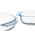 Kochschüssel Vivalto T3-20 T3-20 Durchsichtig Borosilikatglas 2 L 2L 30,2 x 6 x 19,6 cm 34,5 x 6,4 x 22,5 cm Mit Griffen (12 Stü