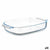 Kochschüssel Vivalto T3-27 T3-27 Durchsichtig Borosilikatglas 2,7 L 34,4 x 6,1 x 22,3 cm Mit Griffen (12 Stück)