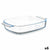 Kochschüssel Vivalto T3-38 T3-38 Durchsichtig Borosilikatglas 3,8 L 38 x 6,5 x 25,4 cm Mit Griffen (6 Stück)