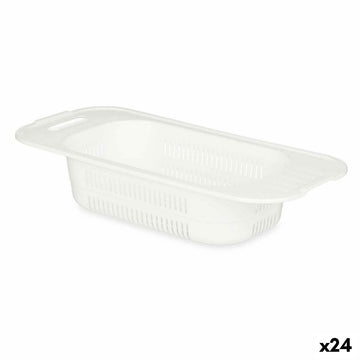 Abtropfer Kinvara Weiß Kunststoff 47 x 9,5 x 22 cm (24 Stück)