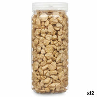 Deko-Steine Gift Decor Gelb 10 - 20 mm 700 g 6,5 x 15,5 x 6,5 cm 6,2 x 15,3 x 6,2 cm 6,5 x 15,8 x 6,5 cm (12 Stück)