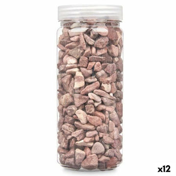 Deko-Steine Gift Decor Rot 10 - 20 mm 700 g 6,2 x 15,3 x 6,2 cm 6,5 x 15,8 x 6,5 cm (12 Stück)