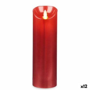 LED Kerze Acorde L-Y8025-YBH-R L-Y8025-YBH-R Rot 8 x 25 x 8 cm 8 x 8 x 25 cm (12 Stück)