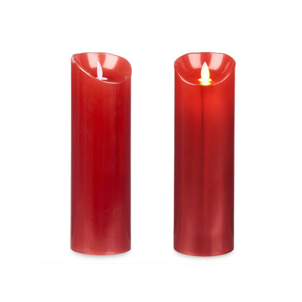 LED Kerze Acorde L-Y8025-YBH-R L-Y8025-YBH-R Rot 8 x 25 x 8 cm 8 x 8 x 25 cm (12 Stück)