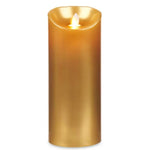 LED Kerze Gold 8 x 8 x 20 cm (12 Stück)
