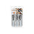Besteck-Set Kinvara Weiß Silberfarben Edelstahl Kunststoff 22,5 x 37,5 x 4,5 cm 23 x 38 x 5 cm (6 Stück)
