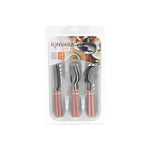Besteck-Set Kinvara Rosa Silberfarben Edelstahl Kunststoff 22,5 x 37,5 x 4,5 cm 23 x 38 x 5 cm (6 Stück)