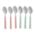 Löffel-Set Kinvara CN-KT166096-1S grün Rosa Silberfarben Edelstahl Kunststoff 18,7 cm (12 Stück)