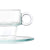 Tasse mit Untertasse Vivalto 41087 41087 Durchsichtig Glas 90 ml (6 Stück)