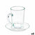 Tasse mit Untertasse Vivalto 41089 41089 Durchsichtig Glas 200 ml (6 Stück)