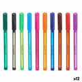 Kugelschreiber-Set Pincello 494 Blau Rot grün Bunt Orange (12 Stück)
