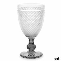 Glas Vivalto PR-00816B/BHA6 SMOKE Durchsichtig Anthrazit Glas 256 ml Diamant (6 Stück)