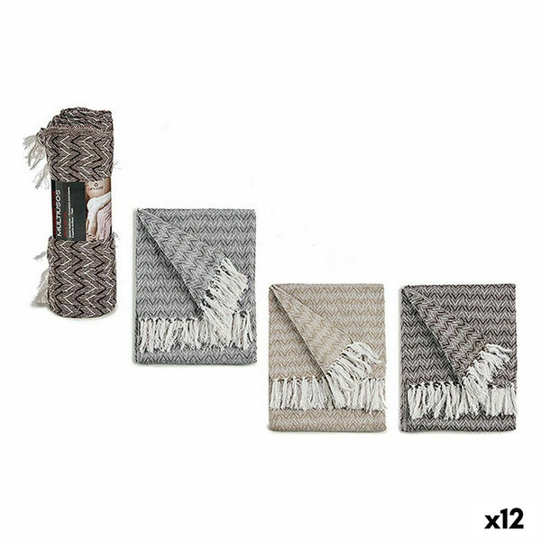 Sofabezug Gift Decor Braun Grau natürlich 11 x 33 x 11 cm 160 x 130 cm 130 x 0,02 x 160 cm Stachel (12 Stück)