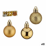 Weihnachtskugeln-Set Krist+ Gold PVC Ø 3 cm (12 Stück)